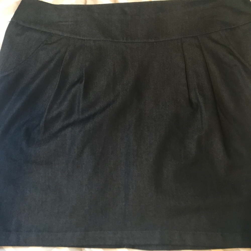 Navy Blue Work Skirt - Picture 3 of 5